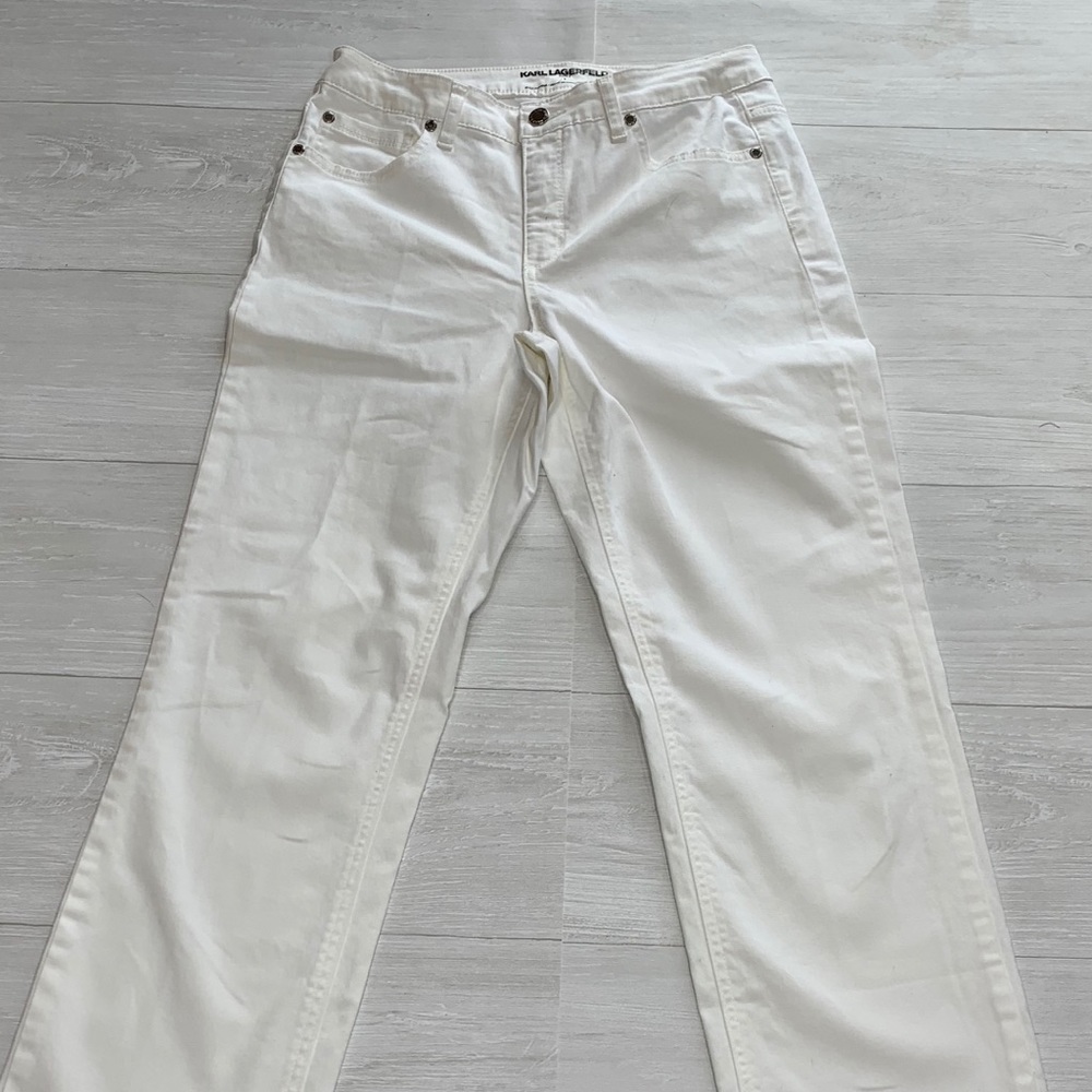 Karl Lagerfeld White Jeans